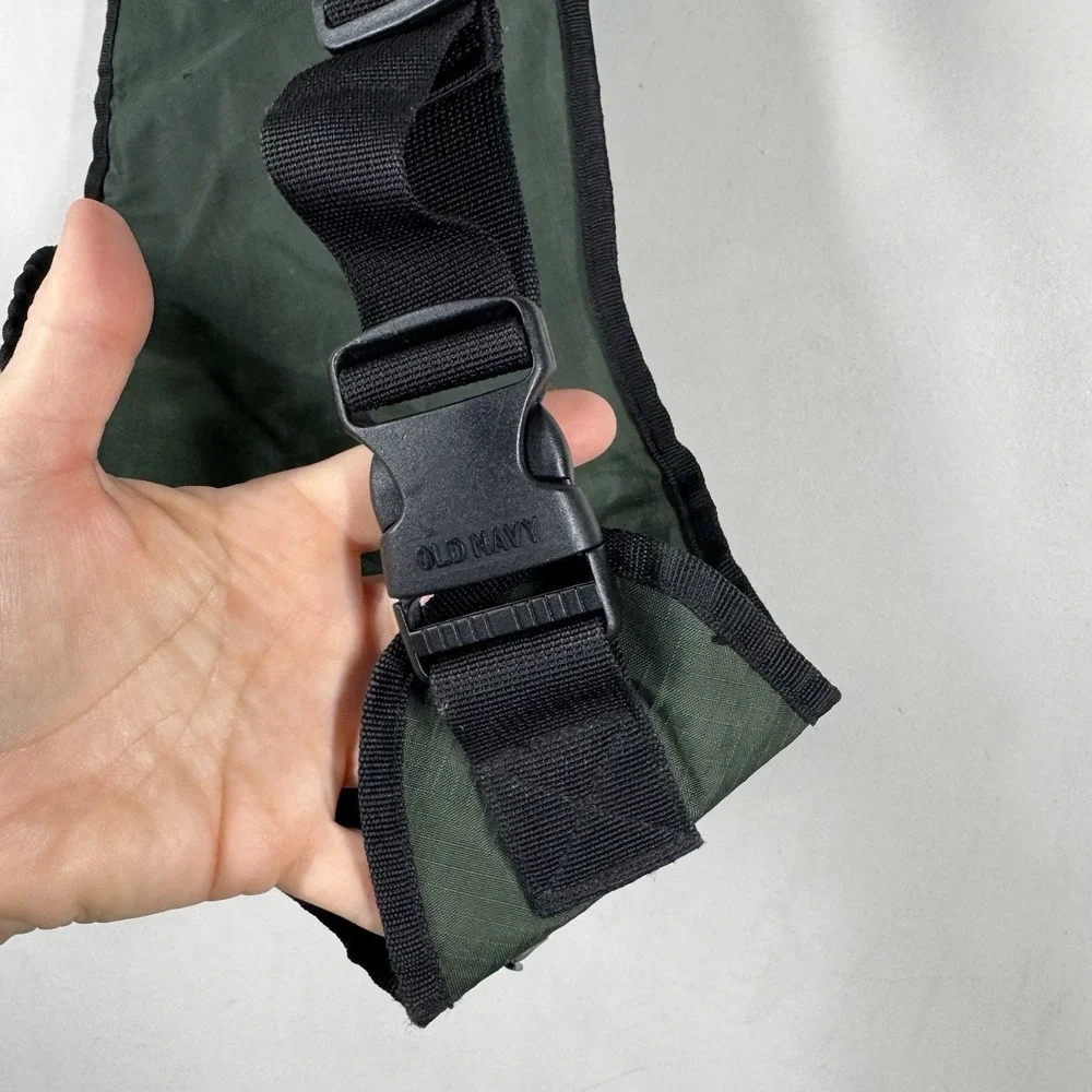 Vtg Old Navy Sling Crossbody Messenger Fanny Bag Olive Gorpcore Y2k Tactical